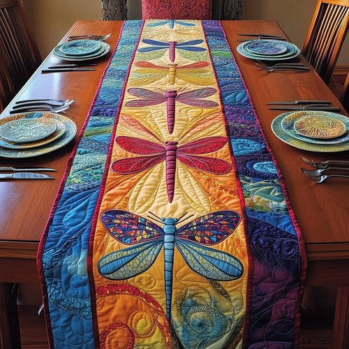 Dragonfly Glow Quilted Table Runner GFTOTP3633