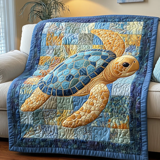 Sea Turtle Serenity Quilted Blanket GFTOTP3732