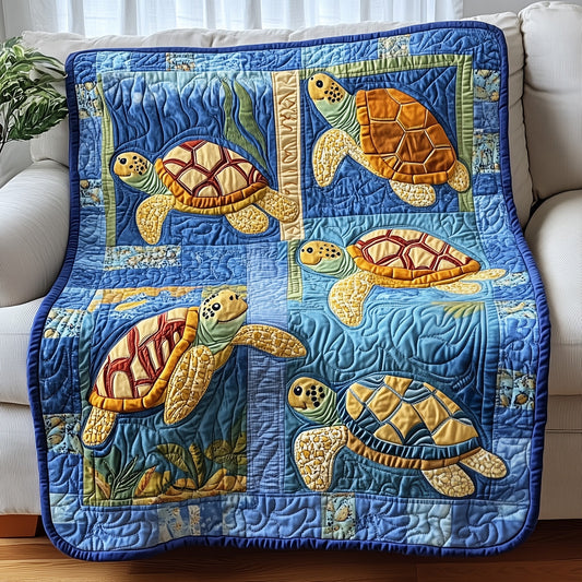 Sea Turtle Serenity Quilted Blanket GFTOTP3734