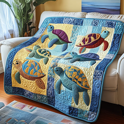 Sea Turtle Serenity Quilted Blanket GFTOTP3735