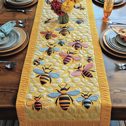 Honeybee Harmony Quilted Table Runner GFTOTP3784