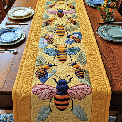 Honeybee Harmony Quilted Table Runner GFTOTP3786