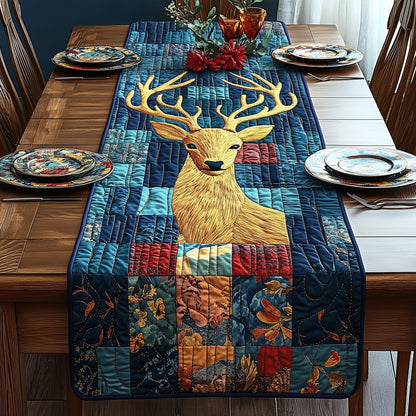 Rustic Deer Glow Quilted Table Runner GFTOTP3844