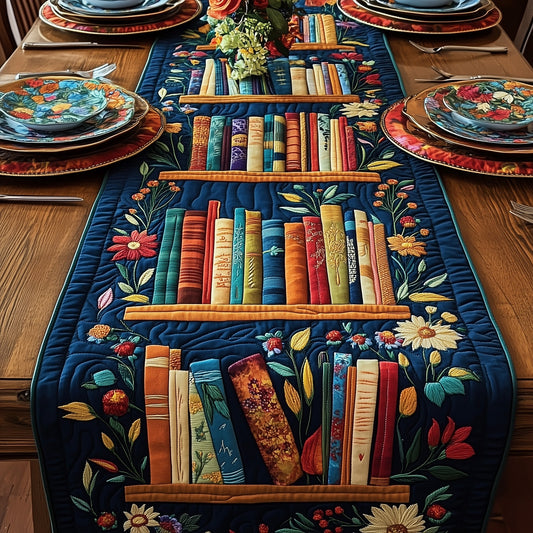 Literary Haven Quilted Table Runner GFTOTP3915