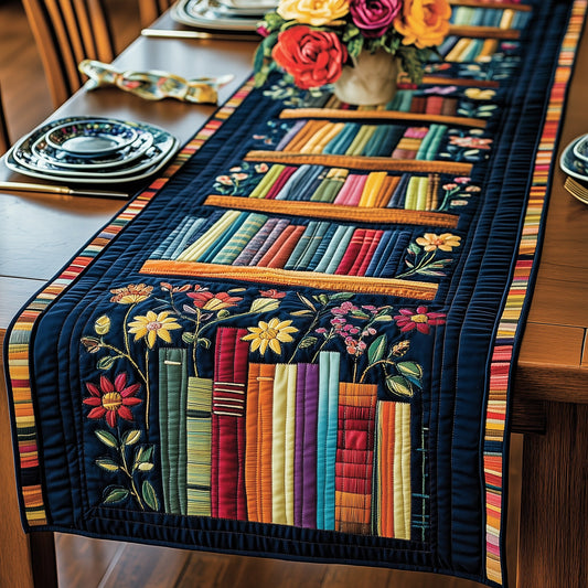 Literary Haven Quilted Table Runner GFTOTP3916