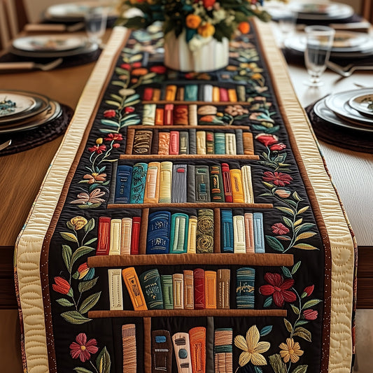 Literary Haven Quilted Table Runner GFTOTP3917