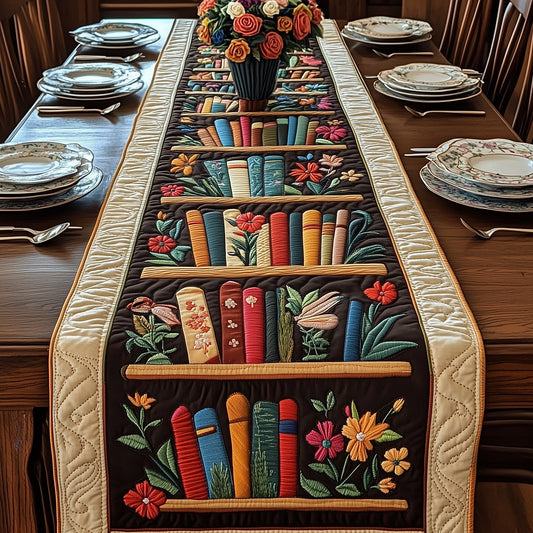 Literary Haven Quilted Table Runner GFTOTP3918