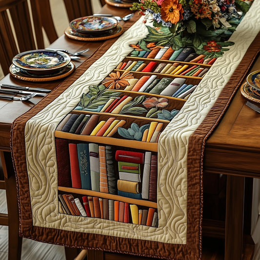 Literary Haven Quilted Table Runner GFTOTP3919