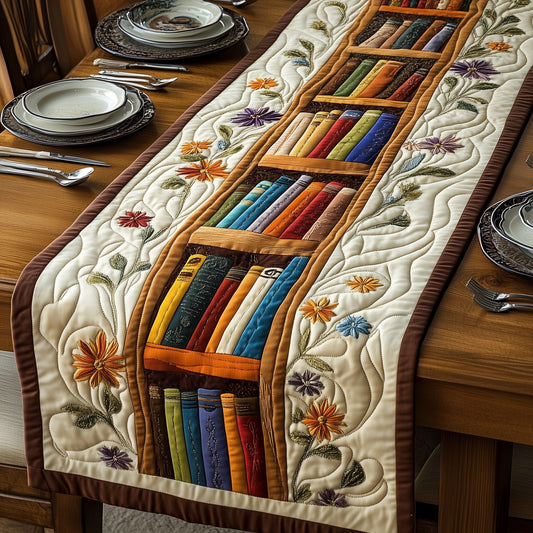 Literary Haven Quilted Table Runner GFTOTP3924