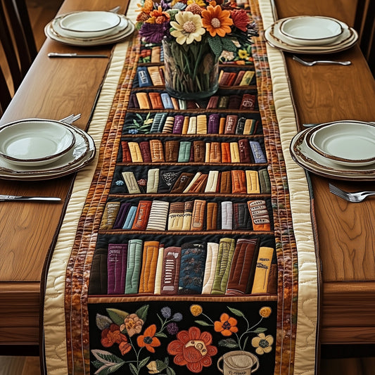 Literary Haven Quilted Table Runner GFTOTP3925