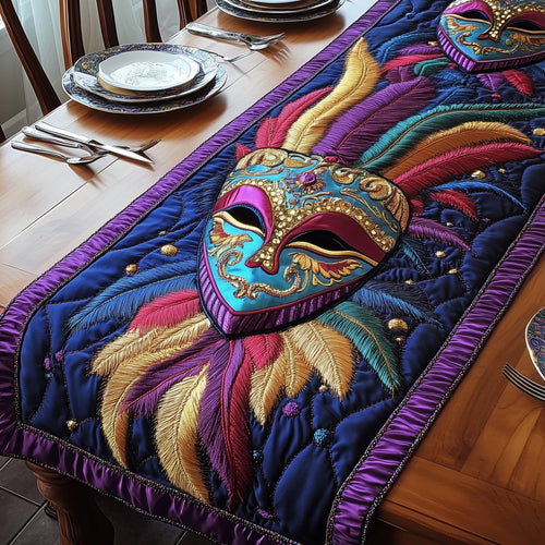 Festive Mardi Gras Quilted Table Runner GFTOTP3983