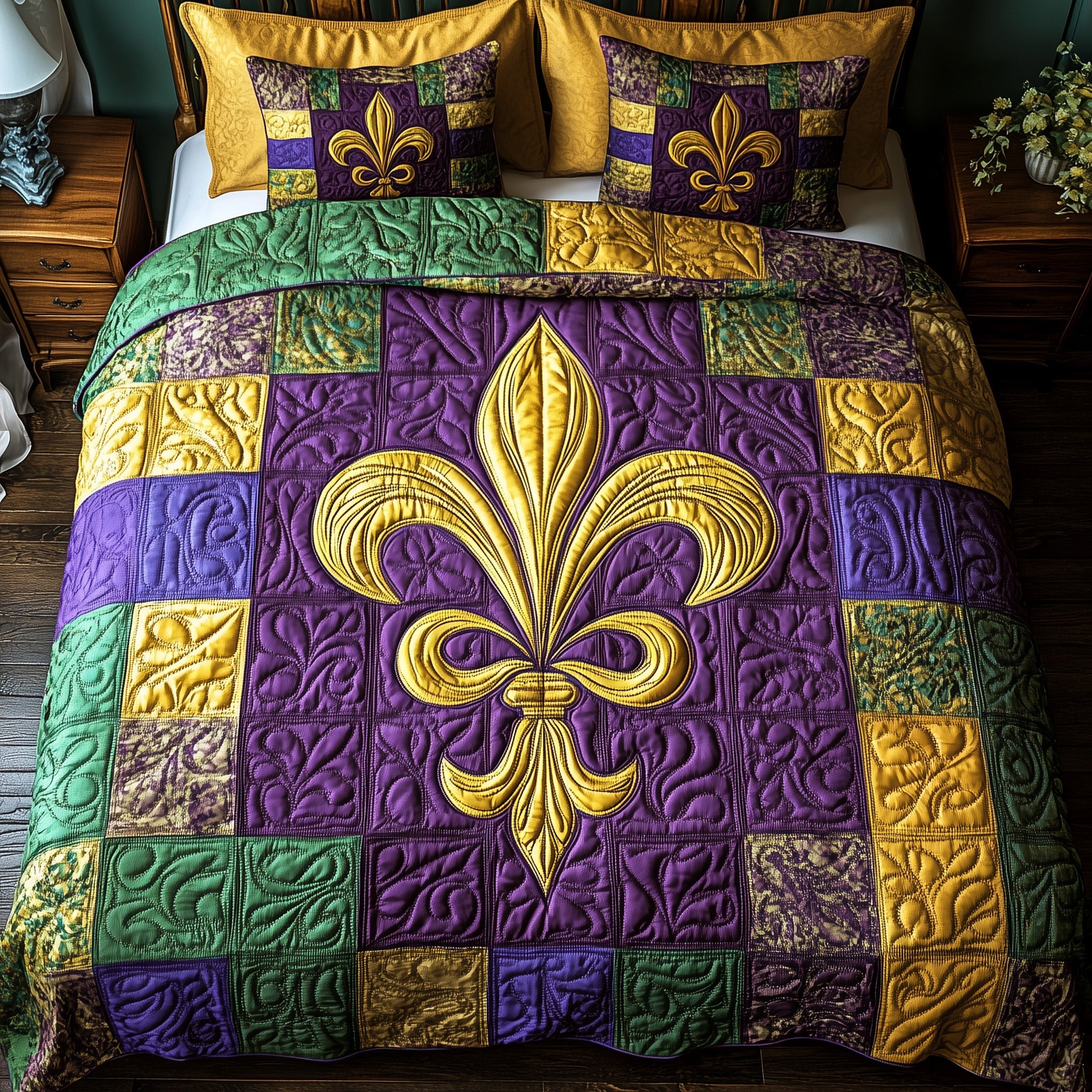 mardi gras bedding