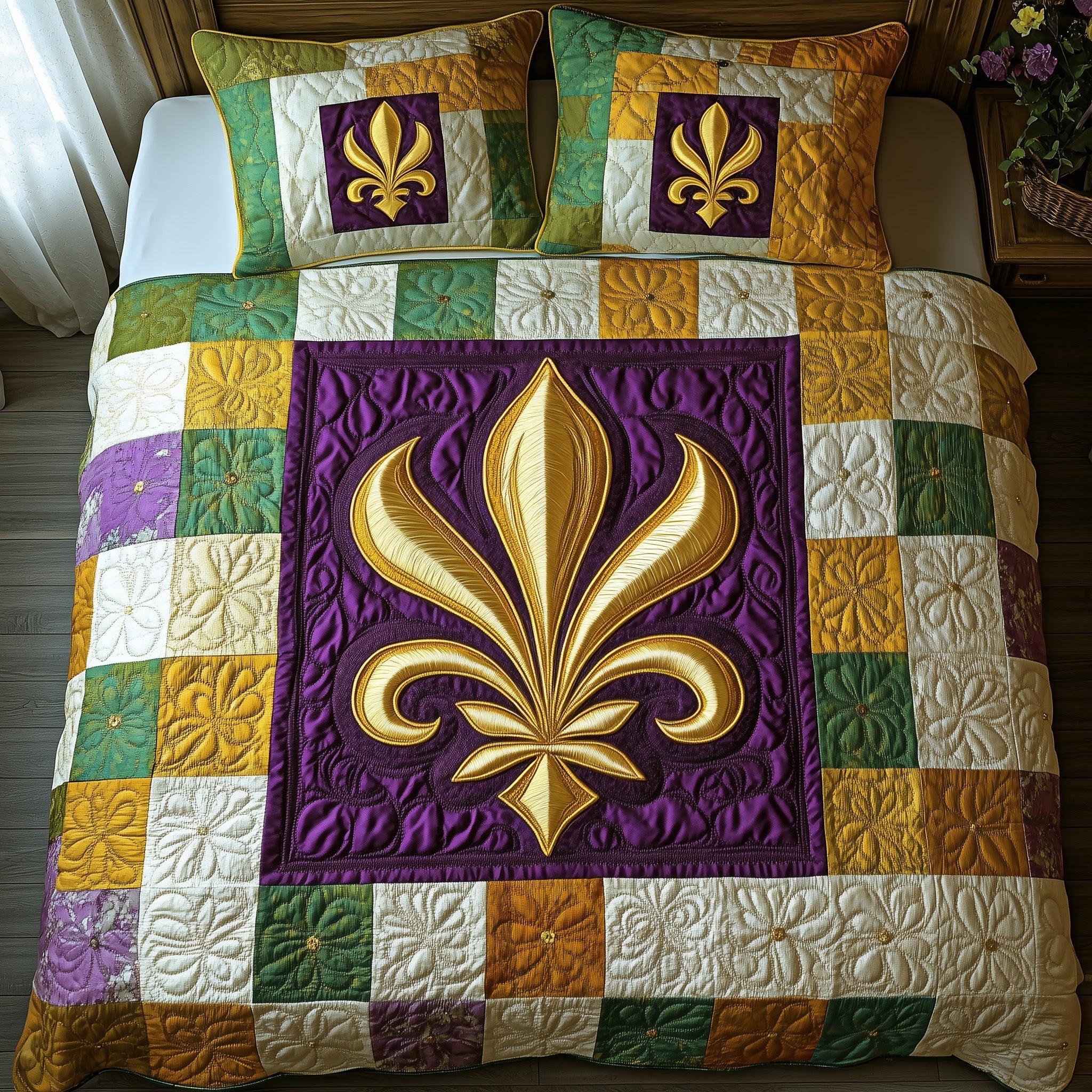 mardi gras bedding