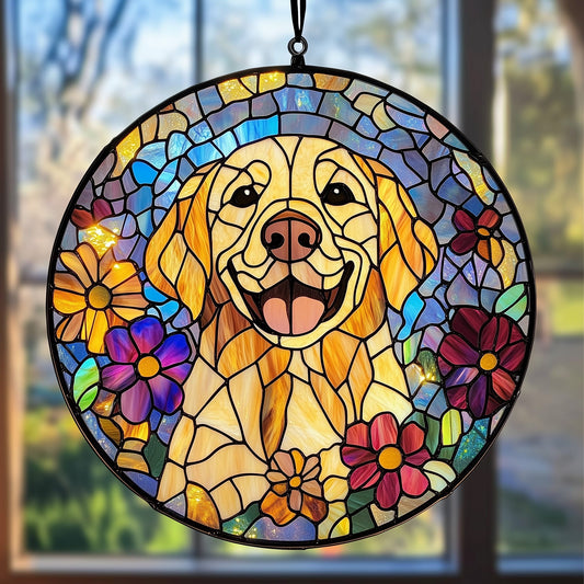 Happy Golden Retriever Suncatcher GFTOTP4774