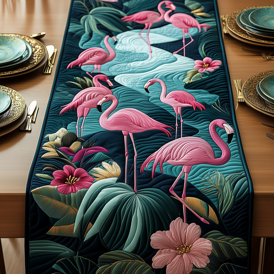 Tropical Flamingo Quilted Table Runner GFTOTP569