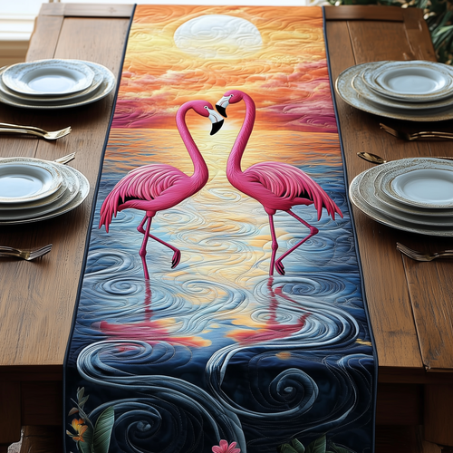 Sunset Flamingo Quilted Table Runner GFTOTP571