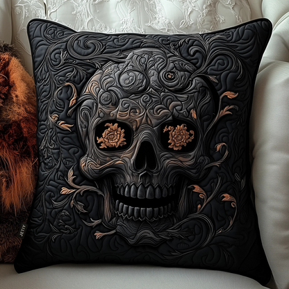 Elegant Skull Quilted Pillow Case GFTOTP834