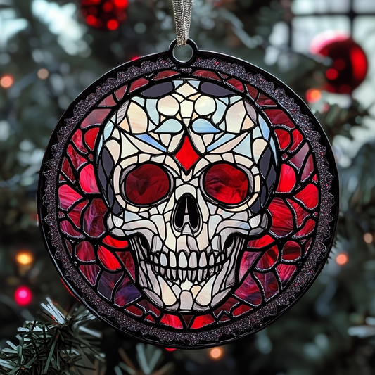 Elegant Skull Mica Ornament GFTOTP951