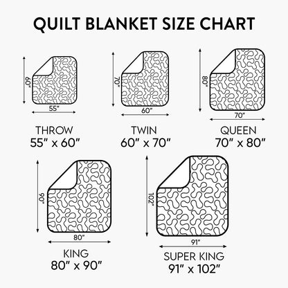 Guitarist Vibrant Melodies Quilted Blanket GFTOHD357