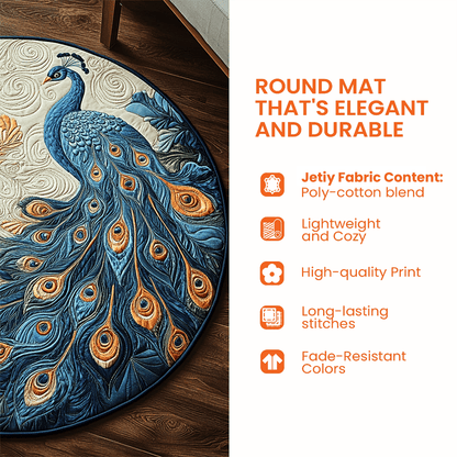 Sunshine Elephant Quilted Round Mat GFTOTP3012