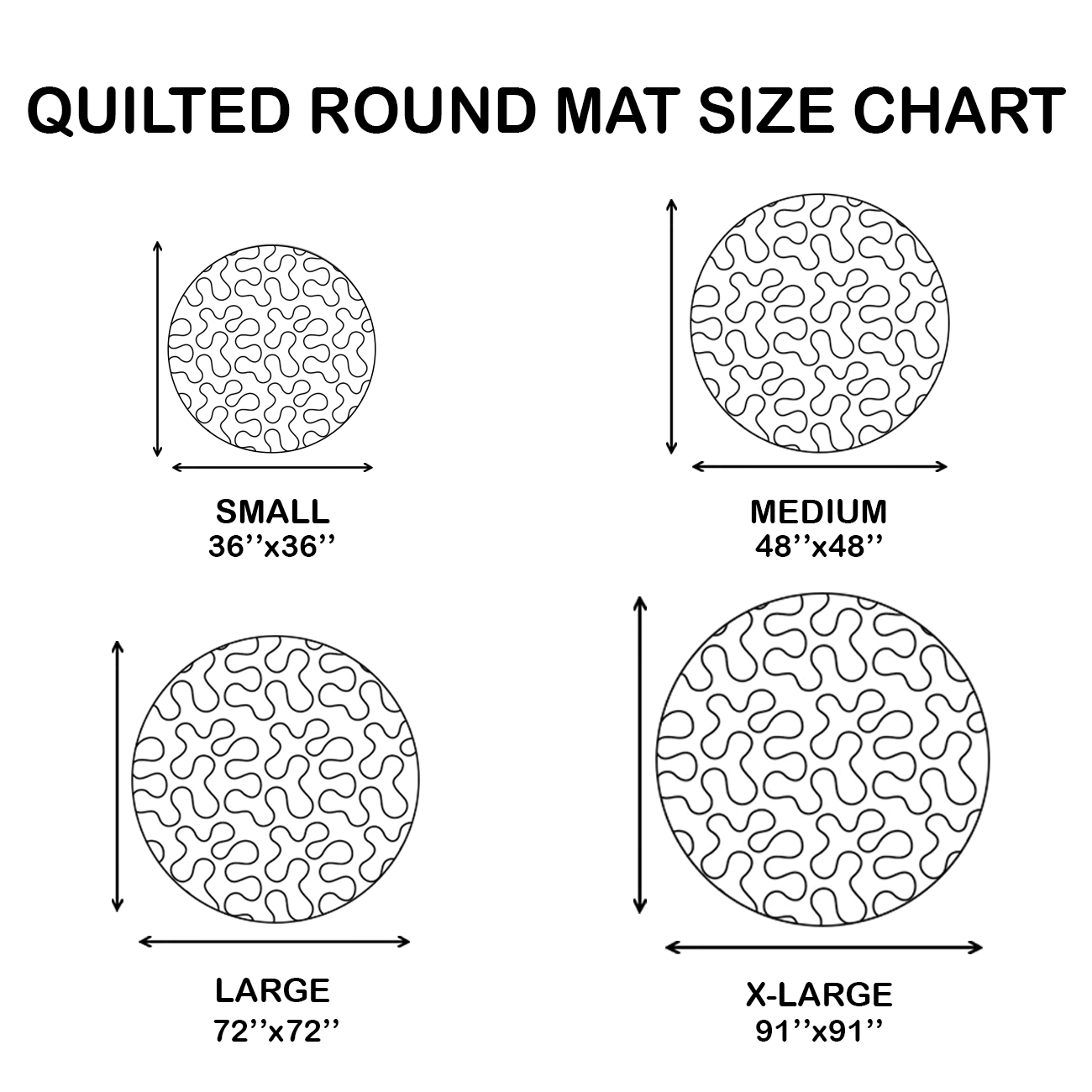 Majestic Horse Quilted Round Mat  GFTOTP2886