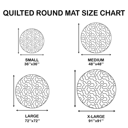 Majestic Horse Quilted Round Mat  GFTOTP2879