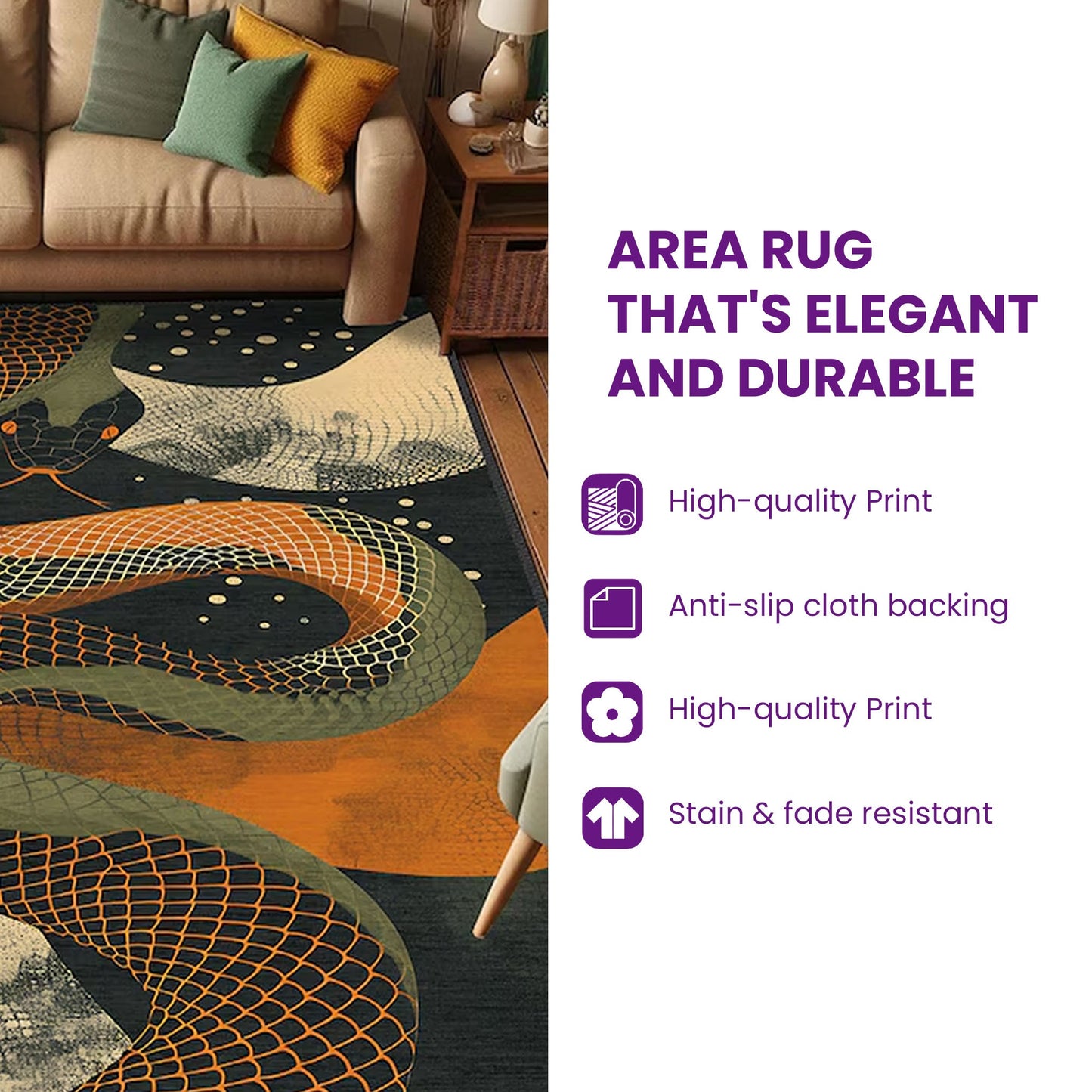 Deer Hunting Lodge Area Rug GFTONPT301