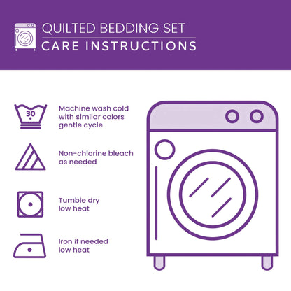 Be Still And Know 3-Piece Quilted Bedding Set GFTOHNL2803