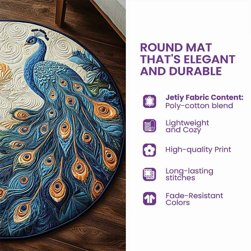 Horse Meadow Quilted Round Mat GFTONPT243