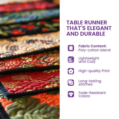 Turkey Feast Quilted Table Runner GFTONPT238